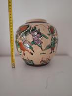 Prachtige Chinese Krijgervaas - Vintage Keramiek, Ophalen of Verzenden