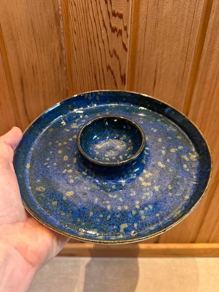 Handgemaakte chips- en dipschaal, Huis en Inrichting, Keuken | Servies, Nieuw, Overige stijlen, Keramiek, Ophalen of Verzenden