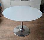 Witte ronde tafel 120cm, Ophalen, Gebruikt, Rond, Vier personen