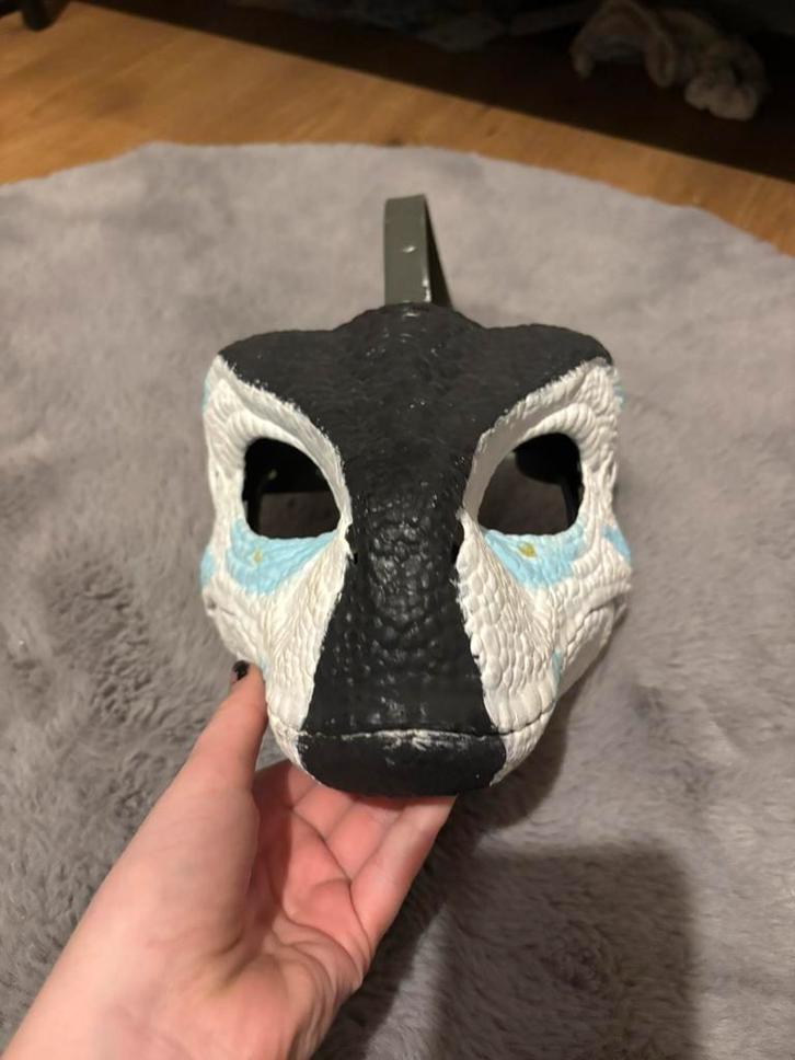 Furry Dinomask, Hobby en Vrije tijd, Kostuums, Theaterbenodigdheden en LARP, Zo goed als nieuw, Ophalen of Verzenden