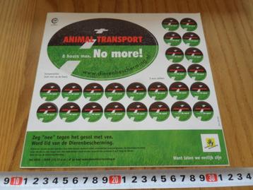 sticker set ANIMAL TRANSPORT  dierenbescherming *  beschikbaar voor biedingen