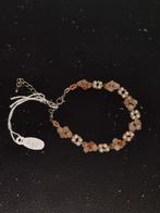 Handgemaakte Oranje Bloemenarmband met Parels, Ophalen of Verzenden, Nieuw, Oranje