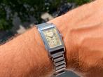 Cyma Sport clamshell tank horloge, Overige merken, Staal, Met bandje, Polshorloge