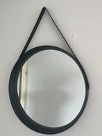 spiegel mirror 50cm black, Ophalen, Rond, Zo goed als nieuw, Minder dan 100 cm