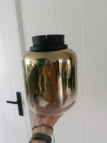 🏘️Retro glazen plafondlamp - goud overlopend in helder glas beschikbaar voor biedingen