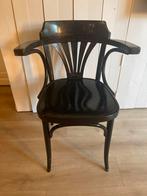 Houten Thonet Stoel met Armleuningen, Huis en Inrichting, Stoelen, Gebruikt, Bruin, Ophalen of Verzenden, Eén