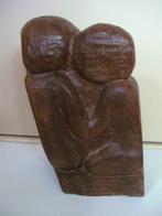 Houten beeld, "liefde" verschillende voor- en achterkant, Ophalen of Verzenden