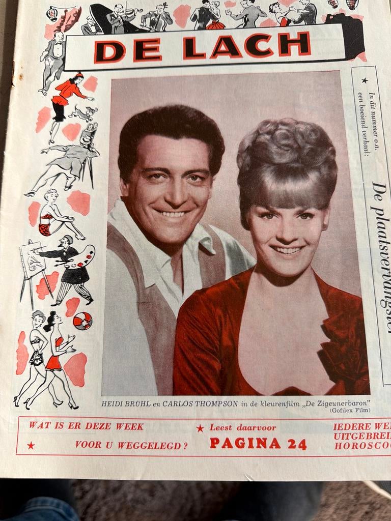 Oude tijdschrift bladen De Lach, Ophalen of Verzenden, 1940 tot 1960, Tijdschrift