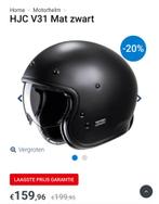 Nieuwe matzwarte glasvezel Vespa-jethelm HJC V31, Nieuw met kaartje, Dames, Ophalen of Verzenden, XXL