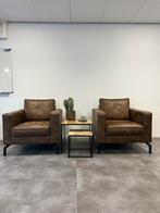 Twee fauteuils bruin, Huis en Inrichting, Fauteuils, Ophalen, Zo goed als nieuw
