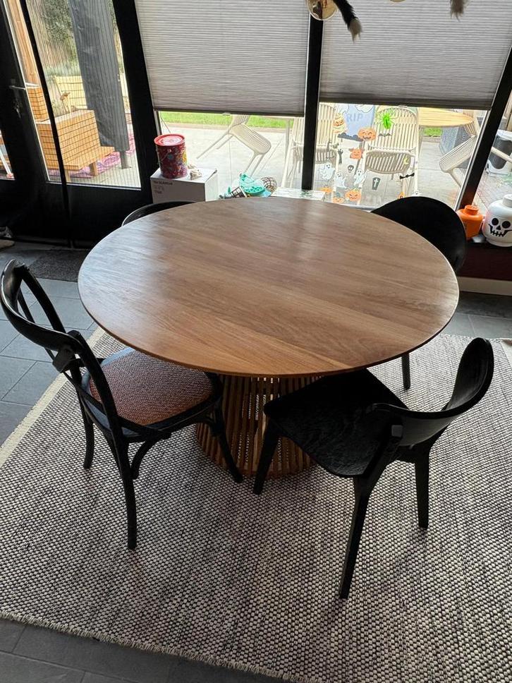 Eettafel van het merk Kave Home ø120cm, Huis en Inrichting, Tafels | Eettafels, Zo goed als nieuw, 100 tot 150 cm, 200 cm of meer