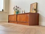 Vintage lowboard dressoir teak hout jaren 50/60/70, Huis en Inrichting, Ophalen, Gebruikt, 150 tot 200 cm, 25 tot 50 cm