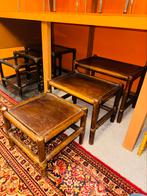 Vintage nesting set bijzettafels rotan manou, Ophalen