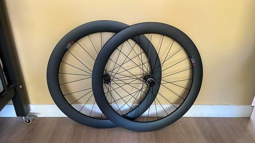 Carbon traithlon tijdrit wielen wielset disc 60mm, Fietsen en Brommers, Fietsonderdelen, Nieuw, Racefiets, Wiel, Ophalen of Verzenden