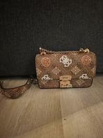 Guess Eliette Logo Mini Schoudertas, Sieraden, Tassen en Uiterlijk, Ophalen of Verzenden, Zo goed als nieuw, Bruin, Schoudertasje