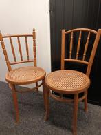 2 oude stoeltjes met webbing zitting., Antiek en Kunst, Ophalen