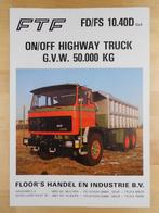 FTF 6x4 ca 1985 Technische Specificatie Folder V6, Ophalen, FTF, Zo goed als nieuw, Overige merken
