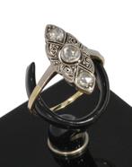 Diamanten antieke 18k gouden prinsessen ring victoriaans