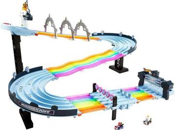 Hot weels mario kart rainbow regenboog racebaan met 5 auto’s beschikbaar voor biedingen