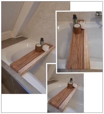 Badplank op maat. Steigerhout, eiken, suar, boomstam NIEUW beschikbaar voor biedingen