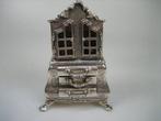 Zilveren Oude Kabinet Porselein Kast Miniatuur uit ca. 1980, Verzenden, Zilver