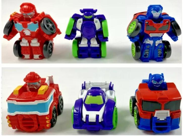 Transformers Rescue Bots Flip Racer 3 Stuks Playskool Heroes, Verzamelen, Transformers, Zo goed als nieuw, Overige generaties