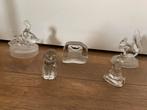 Dierenbeeldjes van glas/kristal, Antiek en Kunst, Antiek | Glas en Kristal, Ophalen