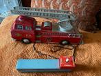 Brandweerauto blik blikken antiek speelgoed, Antiek en Kunst, Ophalen of Verzenden