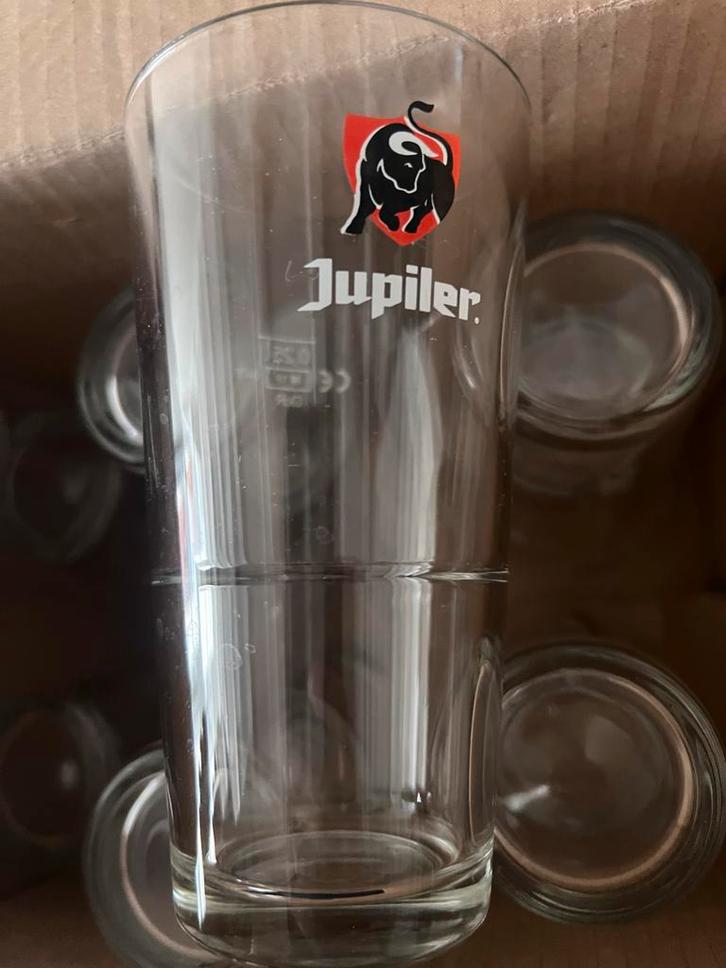 Jupiler Glazen - Set van 12. 250ml, Huis en Inrichting, Keuken | Bestek, Zo goed als nieuw, Rvs of Chroom, Ophalen