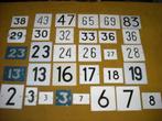 oude huisnummer huisnummerbordjes huis nummer plaatjes bord, Ophalen of Verzenden