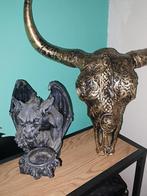 Ram kop van goud, Lucifer beeld kaars houder, Ophalen
