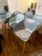 Mooie set kuipstoelen voor de eetkamer, Kunststof, Gebruikt, Overige kleuren, Ophalen of Verzenden