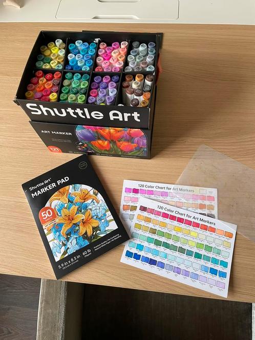 Shuttle Art Alcoholmarkers 121 stuks en 80  Arthehe markers, Hobby en Vrije tijd, Tekenen, Zo goed als nieuw, Potlood of Stift