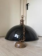 Grote industriële hanglamp zwart / goud – Ø 72 cm, Ophalen, Gebruikt, Metaal, 50 tot 75 cm