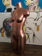 Paspop , torso , mannequin kleur koper Chrome, Antiek en Kunst, Ophalen