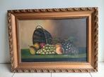 Schilderij stilleven fruit gesigneerd, Antiek en Kunst, Kunst | Schilderijen | Klassiek, Ophalen of Verzenden