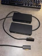 Microsoft Surface Dockings 2x plus toebehoren, Computers en Software, Dockingstations, Microsoft Surface Dock, Ophalen of Verzenden