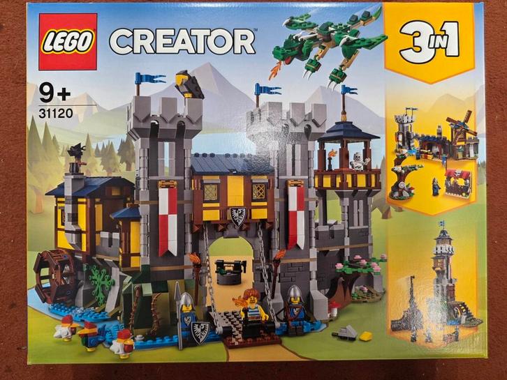 LEGO Creator 3-in-1 Kasteel (31120), Kinderen en Baby's, Speelgoed | Duplo en Lego, Nieuw, Lego, Complete set, Ophalen of Verzenden