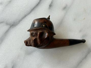 Wo1: Pijpje pijp "Kultur" Duits varken 1914 1918 pickelhaube beschikbaar voor biedingen