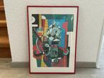 Schilderij van patty harpenau nest jonge vogels, Antiek en Kunst, Kunst | Litho's en Zeefdrukken, Ophalen of Verzenden
