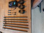 Tka 2 st fox micron + optonics met steunen en swingers, Watersport en Boten, Hengelsport | Karpervissen, Ophalen of Verzenden