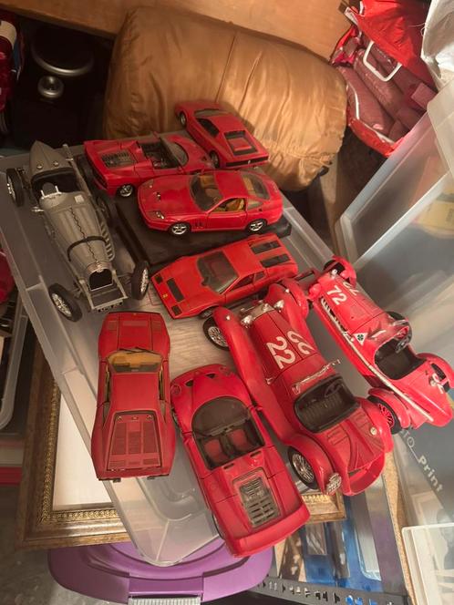Ferrari Miniatuur Collectie o.a. F40, F50, 550 Maranell, Hobby en Vrije tijd, Modelauto's | 1:24, Zo goed als nieuw, Bburago, Ophalen