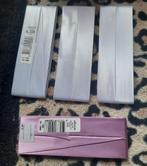 Satijnen biais band wit en roze, Hobby en Vrije tijd, Naaien en Fournituren, Ophalen of Verzenden, Nieuw, Lint, Band of Elastiek