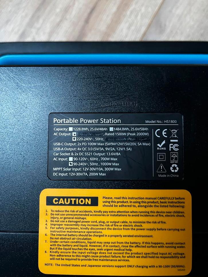 Mobisun Powerstation HS1800 - Krachtpatser!, Caravans en Kamperen, Overige Caravans en Kamperen, Zo goed als nieuw, Ophalen