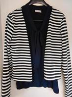 Leuke set. Blouse shirtje met vestje. Mt: 42, Blauw, Maat 42/44 (L), Ophalen of Verzenden, Zo goed als nieuw