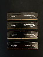 4x8 32gb ddr4 2666mhz hyperx fury ram, Computers en Software, RAM geheugen, 32 GB, DDR4, Ophalen of Verzenden, Zo goed als nieuw