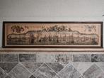 Aanzicht Amsterdam. novissima amstelodami tabula 1698, Ophalen of Verzenden, Voor 1940, Gebruikt