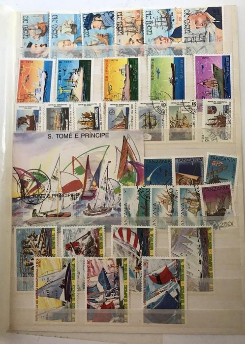 Kleine Collectie schepen gestempeld (V006), Postzegels en Munten, Postzegels | Thematische zegels, Overige thema's, Ophalen of Verzenden