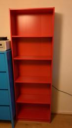 Rode Ikea boekenkast, Huis en Inrichting, Kasten | Boekenkasten, Ophalen, Met plank(en), Gebruikt, 50 tot 100 cm