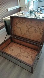 Grote kist, opberg, of tafelkist, vintage look 120cm breed, Ophalen, 50 tot 100 cm, 125 cm of meer, Zo goed als nieuw
